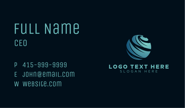 Business Globe Company Business Card Design Image Preview