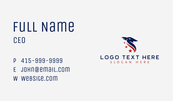 Eagle Star Bird Business Card Design Image Preview