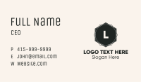 Modern Hexagon Letter Business Card Image Preview