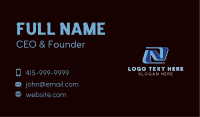 Startup Corporate Company Letter N Business Card Image Preview