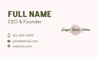 Feminine Beauty Makeup Wordmark Business Card Image Preview