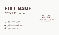 Eyelash Brow Salon Business Card Image Preview