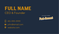 Quirky Round Wordmark Business Card Image Preview
