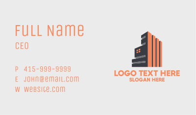 Modern Industrial Building  Business Card Image Preview