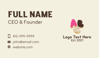 Donut Alphabet Letter Business Card Design