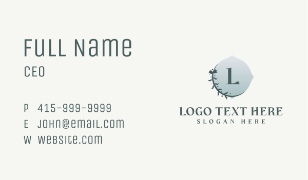 Pastel Floral Lettermark Business Card Design Image Preview