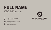 Technology Media Letter R Business Card Preview