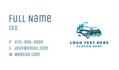 Auto Car Cleaning  Business Card Image Preview
