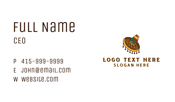 Mexican Sombrero Hat Business Card Design Image Preview