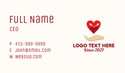 Heart Clock Foundation Business Card Image Preview
