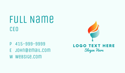 Liquid Fire Business Card Image Preview