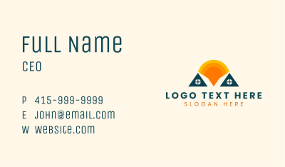 Sunrise House Realtor Business Card Image Preview