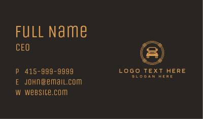 Premium Jeepney Emblem Business Card Image Preview