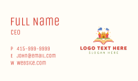 Magical Book Castle Business Card Image Preview