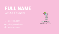 Balloon Rabbit Mascot  Business Card Image Preview