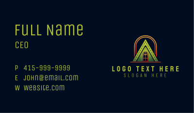 Triangle House Roof Business Card Image Preview