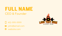 Fire Kettlebell Gym Business Card Image Preview