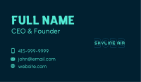 Futuristic Cyber Technology Business Card Image Preview