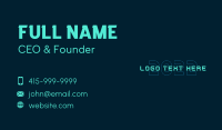 Futuristic Cyber Technology Business Card Preview