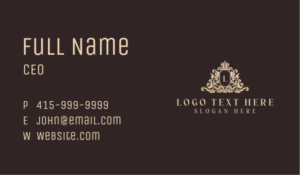 Crown Royal Monarch Business Card Design Image Preview