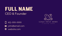 Heart Needle Sewing Business Card Image Preview