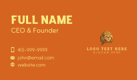 Gold Crown Lion Business Card Preview