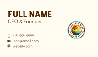 Sunset Beach Resort Business Card Design