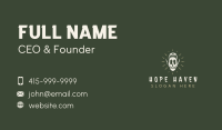 Skull Weed Smoking Business Card Image Preview