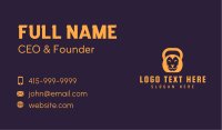 Weightlifter Lion Kettlebell Business Card Image Preview