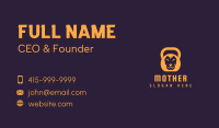 Weightlifter Lion Kettlebell Business Card Image Preview