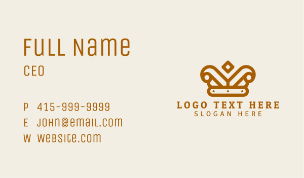 Diamond Crown Jewelry Business Card Design Image Preview