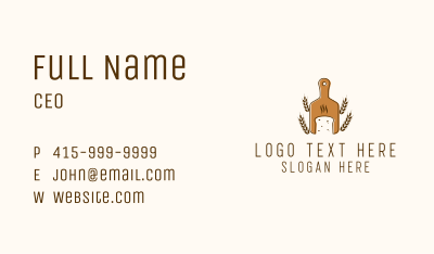 Fresh Wheat Loaf Bakery Business Card Image Preview