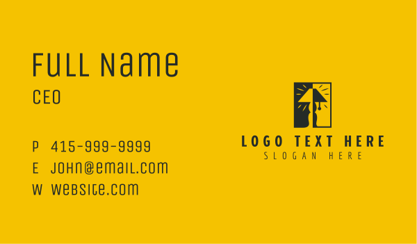 Lamp Light Furniture Business Card Design Image Preview