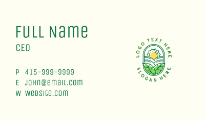 Agriculture Plant Field Business Card Image Preview
