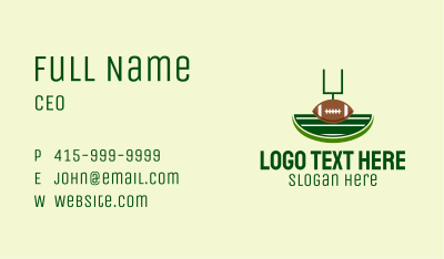 Football Pitch Goal  Business Card Image Preview