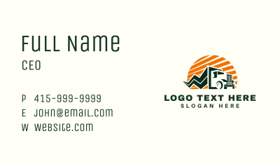 Thunder Logistics Truck Business Card Image Preview