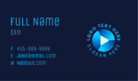 Tech Play Button  Business Card Image Preview