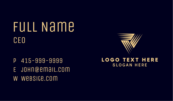 Triangle Shape Business Business Card Design Image Preview