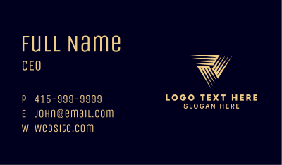 Triangle Shape Business Business Card Image Preview