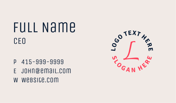 Premium Brand Letter Business Card Design Image Preview