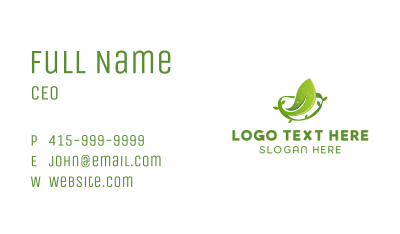 Leaves Botanical Garden Business Card Image Preview