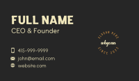 Circle Vintage Wordmark Business Card Image Preview