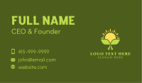Natural Leaf Farming  Business Card Image Preview