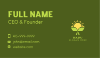 Natural Leaf Farming  Business Card Image Preview