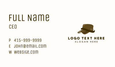 Military Patrol Cap Business Card Image Preview