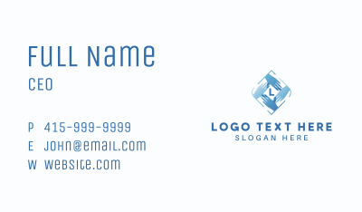 Hand Organization Letter Business Card Image Preview
