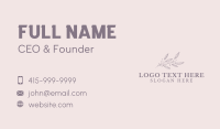 Organic Wellness Spa Business Card Design