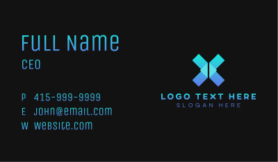 Gradient Digital Tech Business Card Image Preview