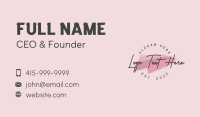 Classy Makeup Wordmark Business Card Image Preview