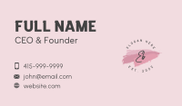 Classy Makeup Wordmark Business Card Image Preview